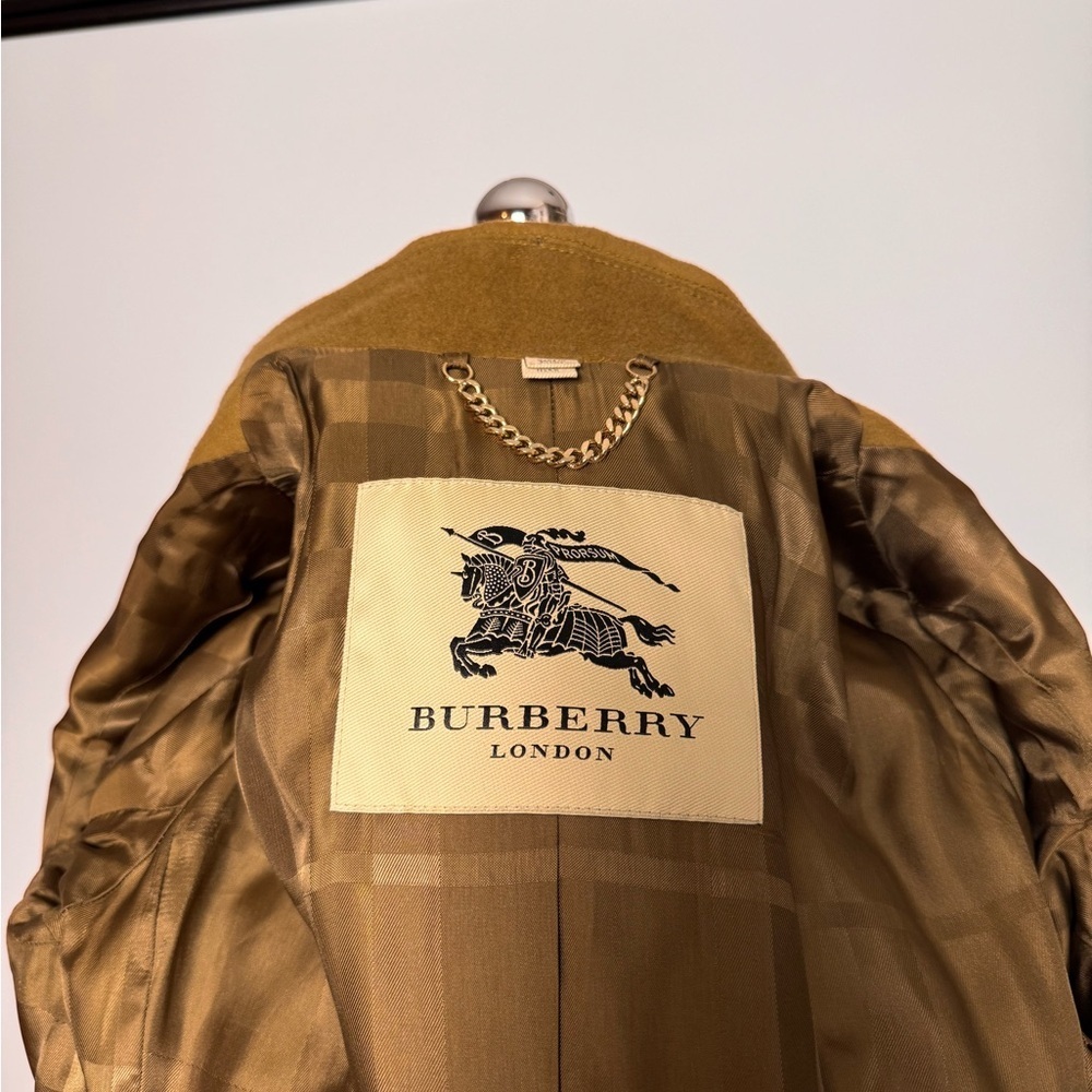 Burberry Wool Cashmere Military Coat Size 6 - Picture 12 of 15